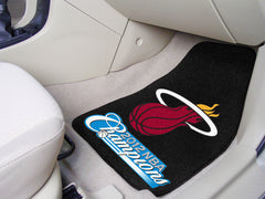 Miami Heat 2012 NBA Champions Front Carpet Car Mat Set - 2 Pieces