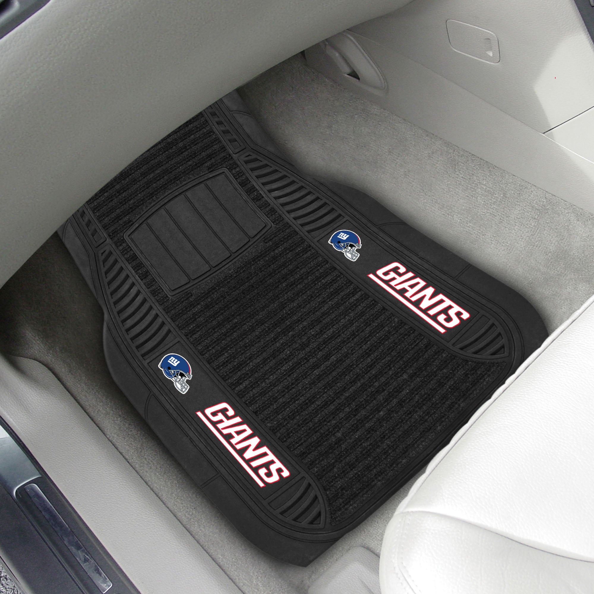 New York Giants 2 Piece Deluxe Car Mat Set