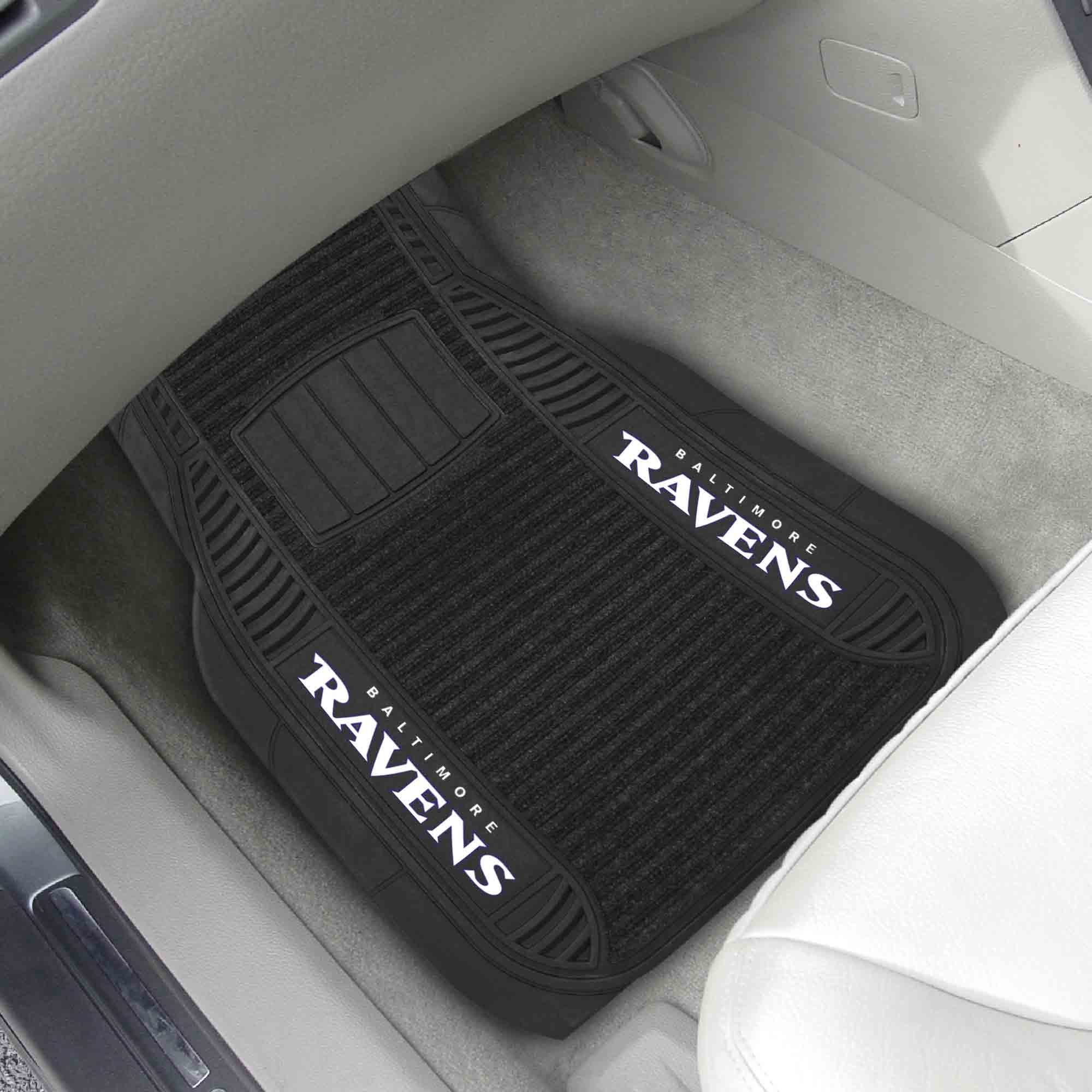 Baltimore Ravens 2 Piece Deluxe Car Mat Set - Baltimore Ravens