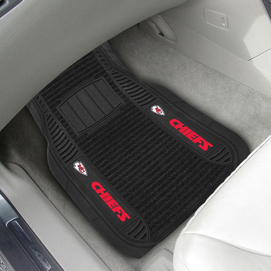 Kansas City Chiefs 2 Piece Deluxe Car Mat Set