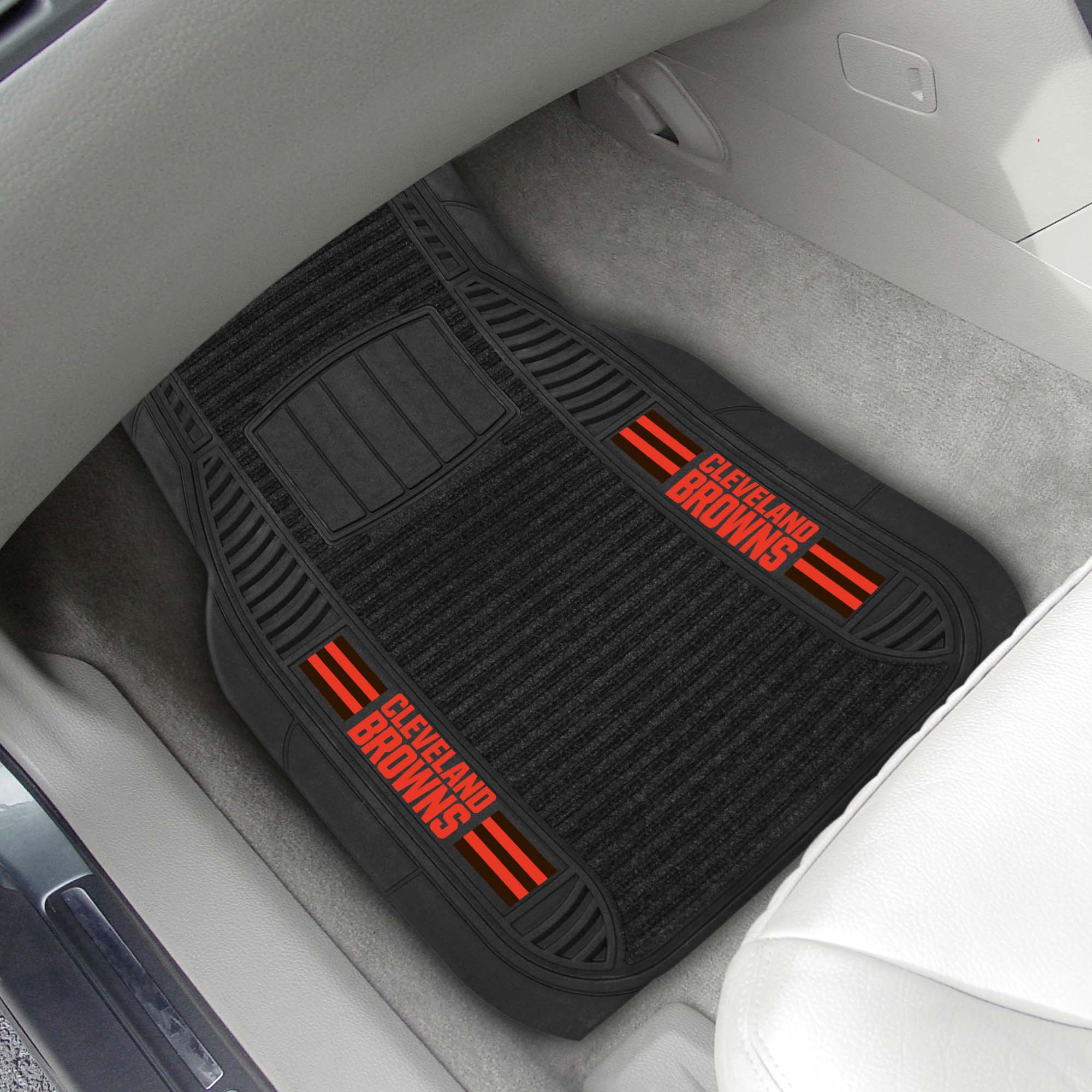 Cleveland Browns 2 Piece Deluxe Car Mat Set