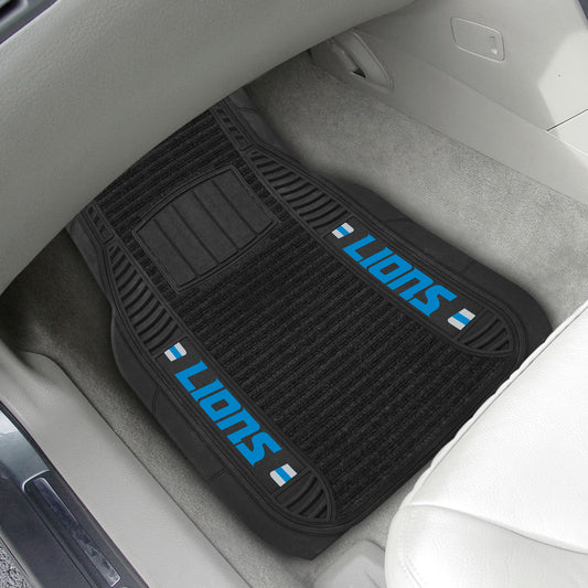 Detroit Lions 2 Piece Deluxe Car Mat Set