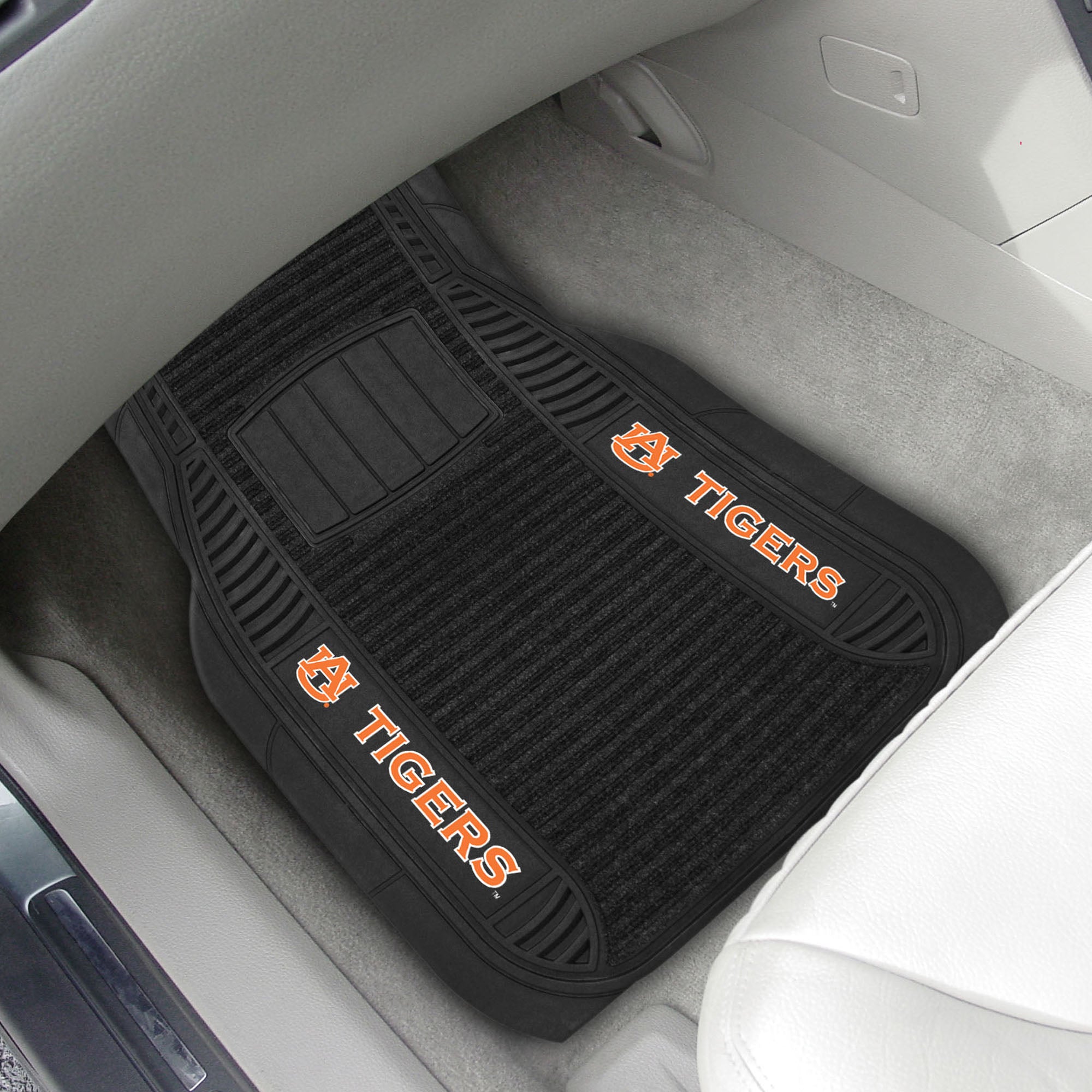 Auburn Tigers 2 Piece Deluxe Car Mat Set - Auburn