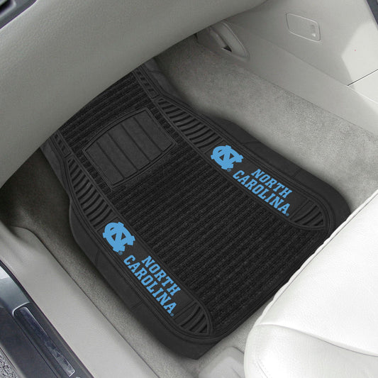 North Carolina Tar Heels 2 Piece Deluxe Car Mat Set - North Carolina