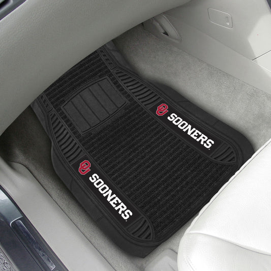 Oklahoma Sooners 2 Piece Deluxe Car Mat Set