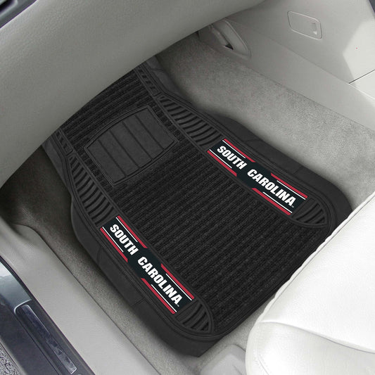 South Carolina Gamecocks 2 Piece Deluxe Car Mat Set