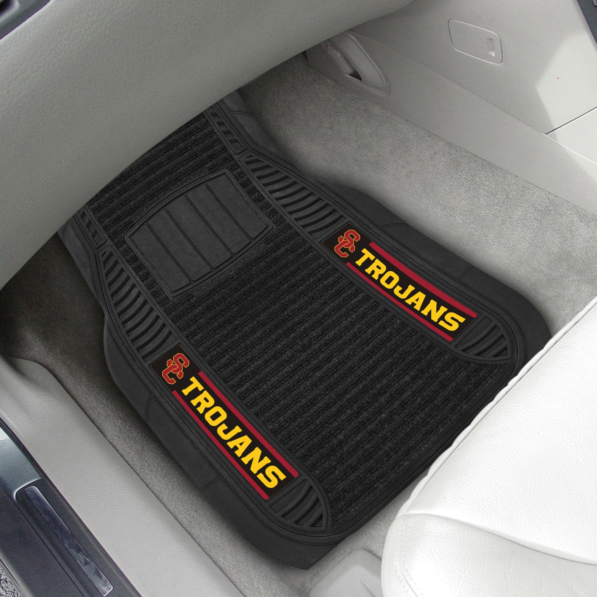 Southern California Trojans 2 Piece Deluxe Car Mat Set - Southern California