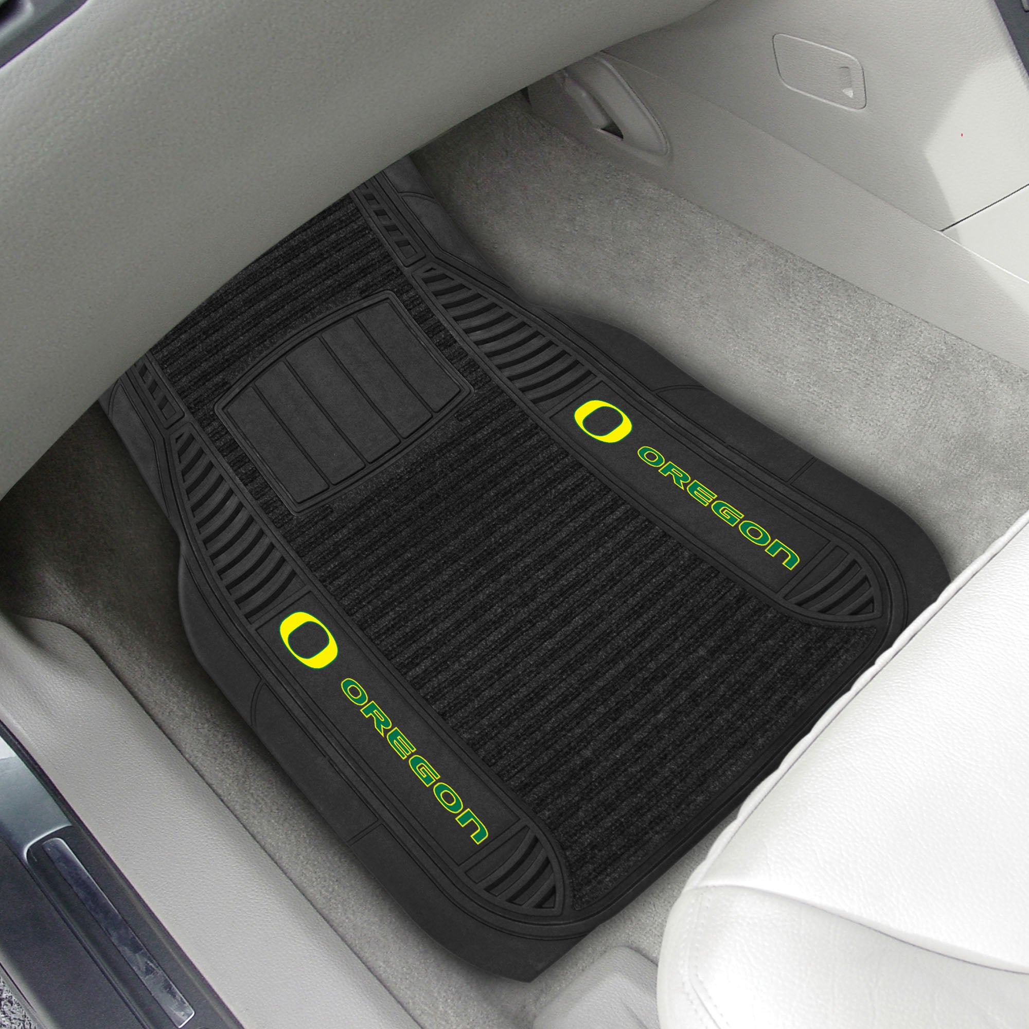 Oregon Ducks 2 Piece Deluxe Car Mat Set - Oregon