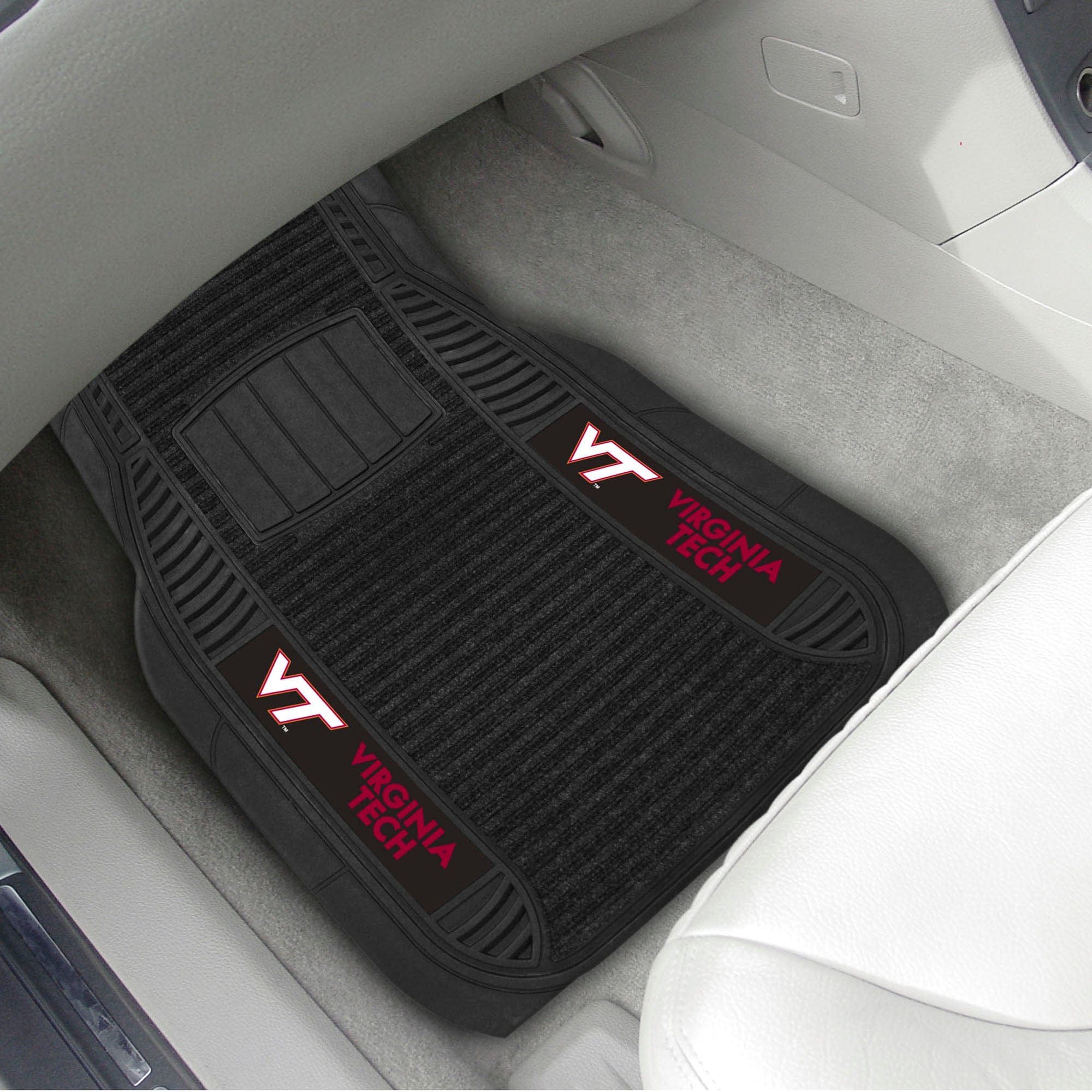 Virginia Tech Hokies 2 Piece Deluxe Car Mat Set