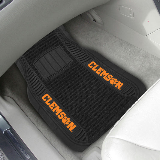 Clemson Tigers 2 Piece Deluxe Car Mat Set