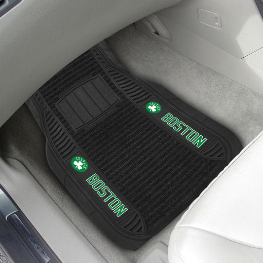 Boston Celtics 2 Piece Deluxe Car Mat Set - Boston Celtics