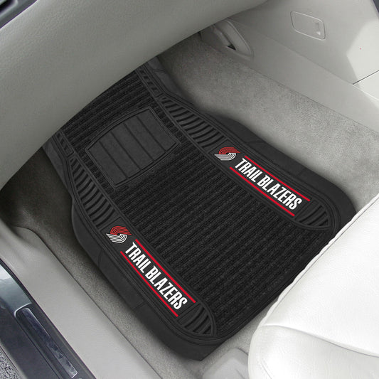 Portland Trail Blazers 2 Piece Deluxe Car Mat Set