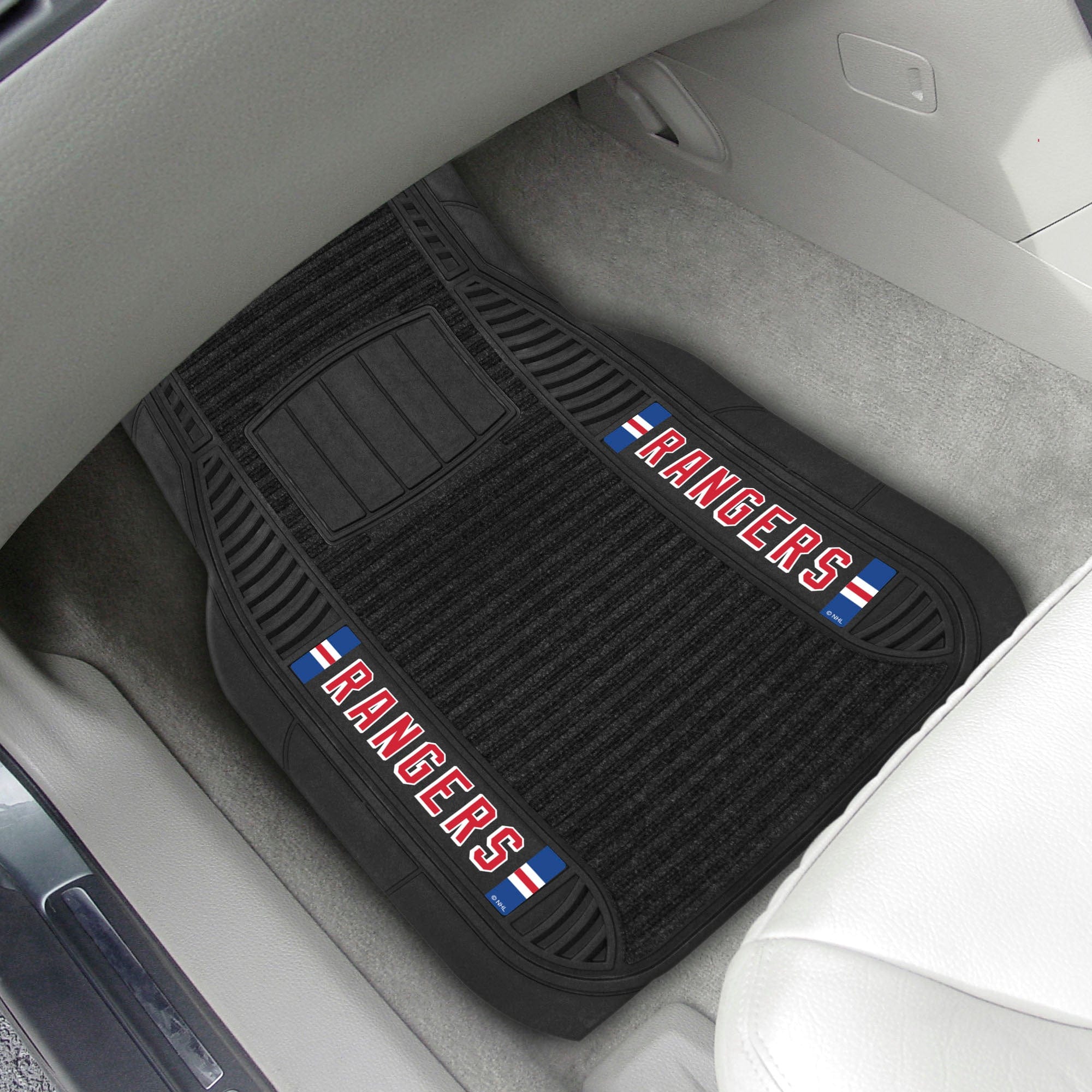 New York Rangers 2 Piece Deluxe Car Mat Set - New York Rangers