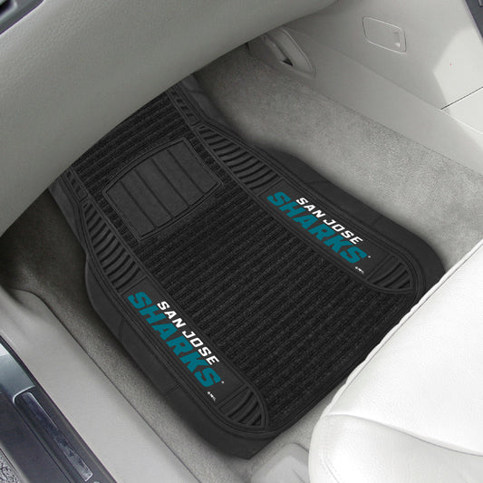 San Jose Sharks 2 Piece Deluxe Car Mat Set