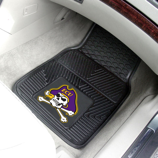 East Carolina Pirates Heavy Duty Car Mat Set - 2 Pieces