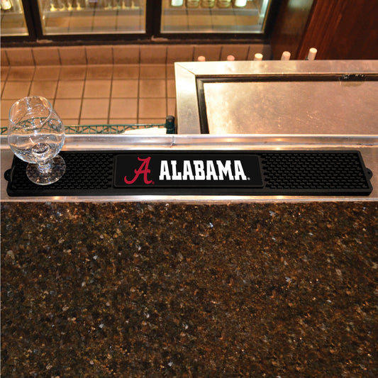 Alabama Crimson Tide Bar Drink Mat - 3.25in. x 24in.