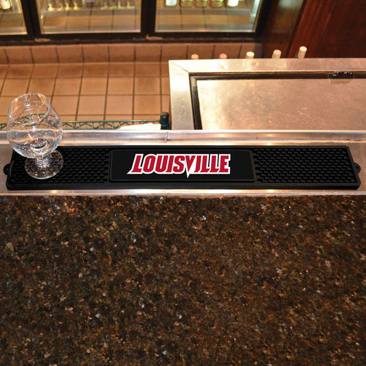 Louisville Cardinals Bar Drink Mat - 3.25in. x 24in.