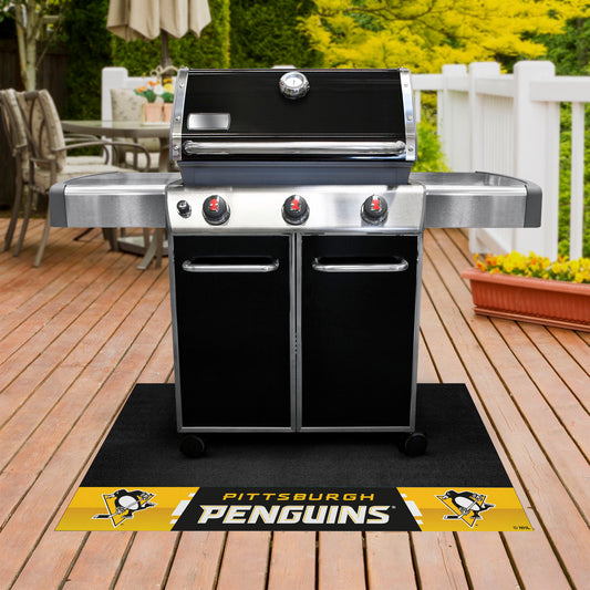 Pittsburgh Penguins Vinyl Grill Mat - 26in. x 42in.