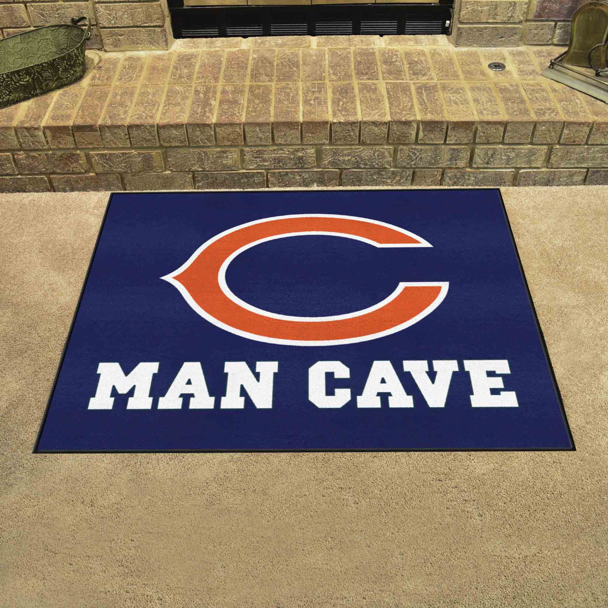 Chicago Bears Man Cave All-Star Rug - 34 in. x 42.5 in. - Chicago Bears