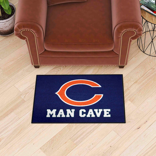 Chicago Bears Man Cave Starter Mat Accent Rug - 19in. x 30in.