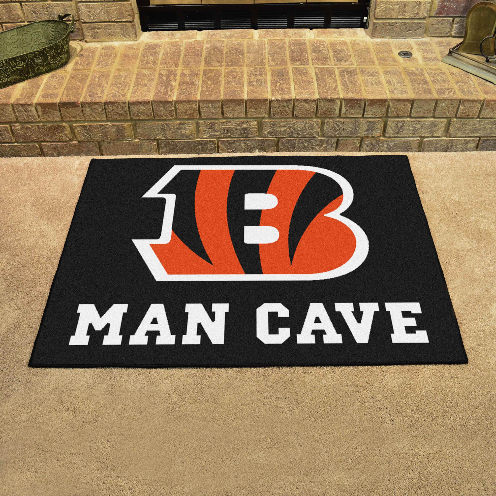 Cincinnati Bengals Man Cave All-Star Rug - 34 in. x 42.5 in.