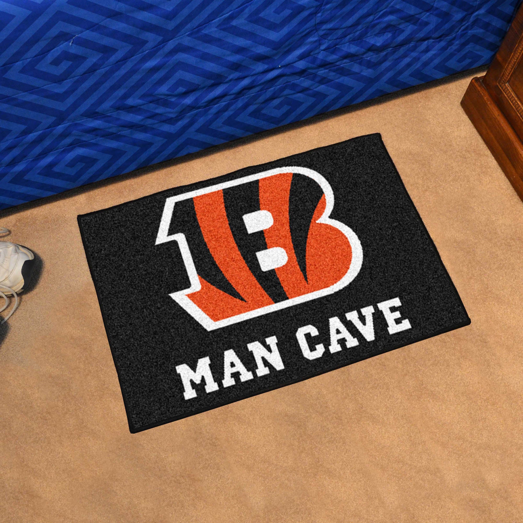 Cincinnati Bengals Man Cave Starter Mat Accent Rug - 19in. x 30in.