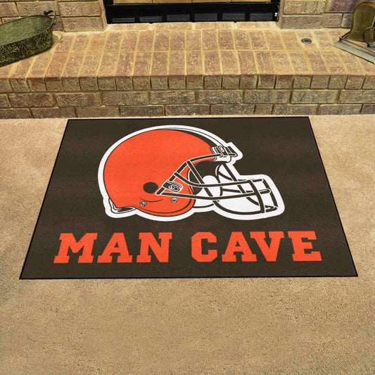 Cleveland Browns Man Cave All-Star Rug - 34 in. x 42.5 in. - Cleveland Browns