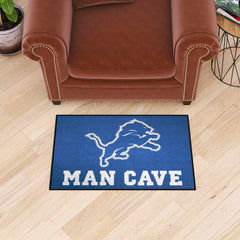 Detroit Lions Man Cave Starter Mat Accent Rug - 19in. x 30in.