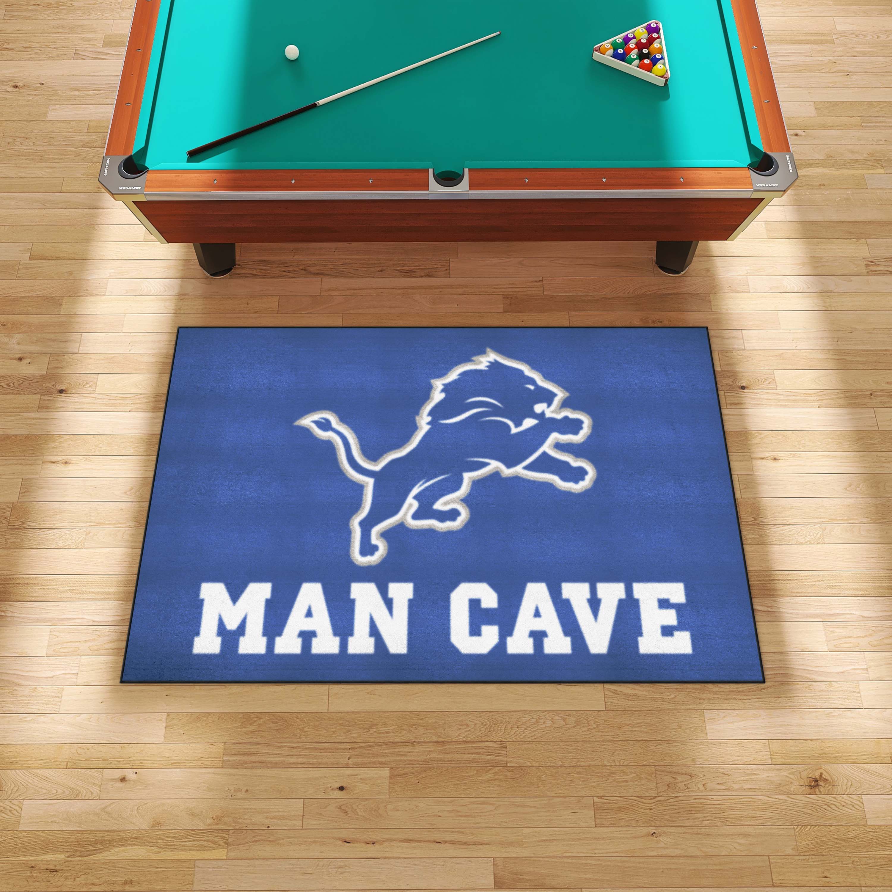 Detroit Lions Man Cave Ulti-Mat Rug - 5ft. x 8ft.