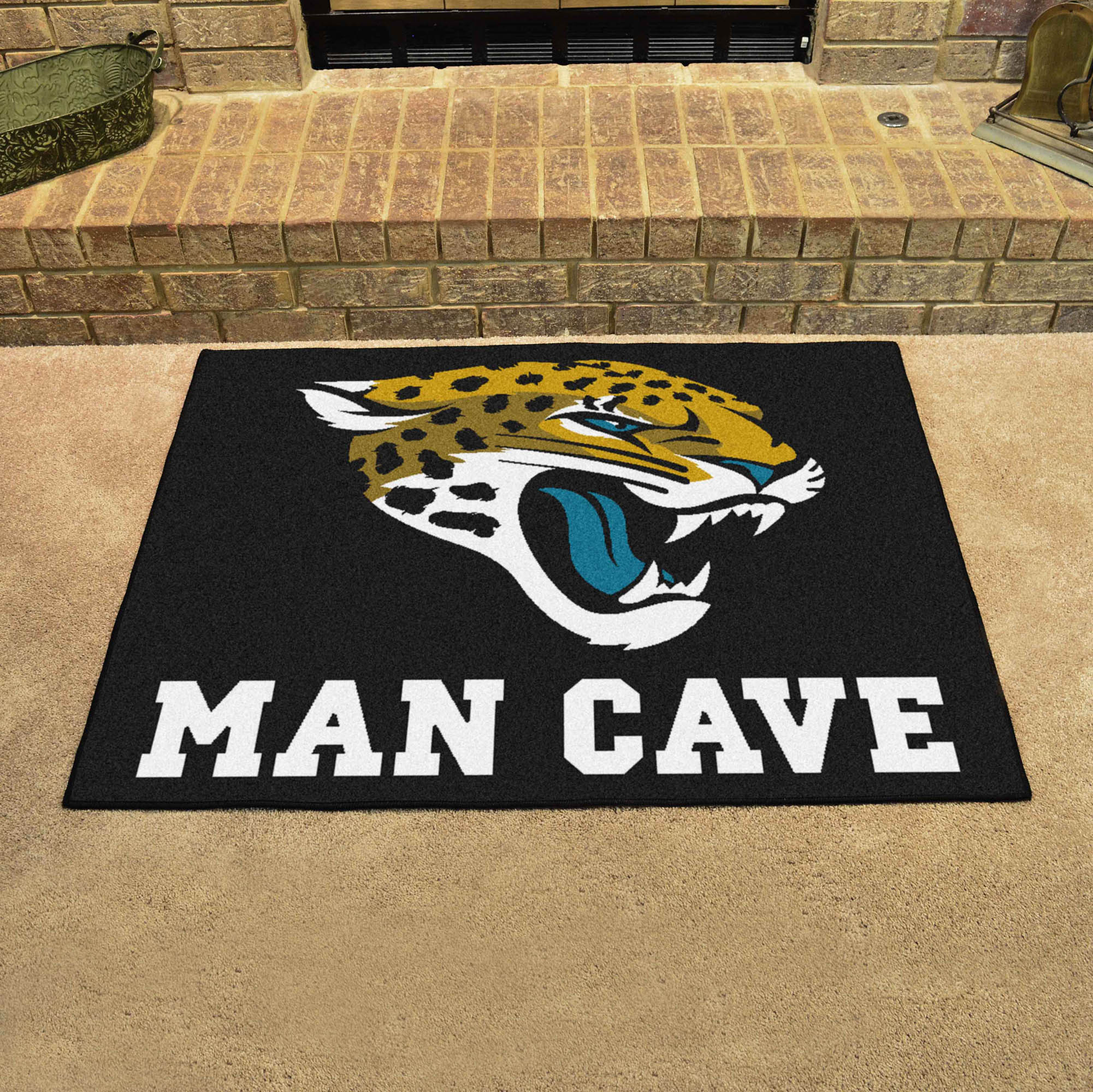 Jacksonville Jaguars Man Cave All-Star Rug - 34 in. x 42.5 in.