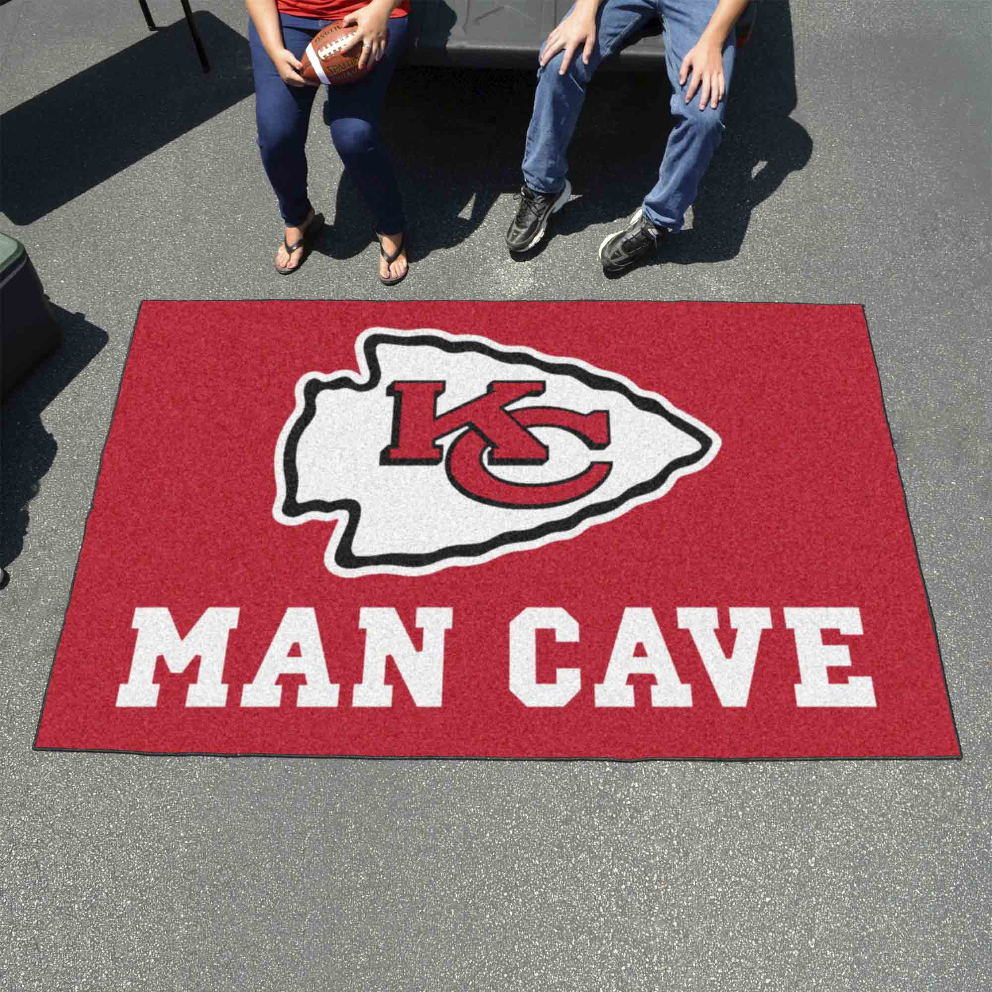 Kansas City Chiefs Man Cave Ulti-Mat Rug - 5ft. x 8ft.