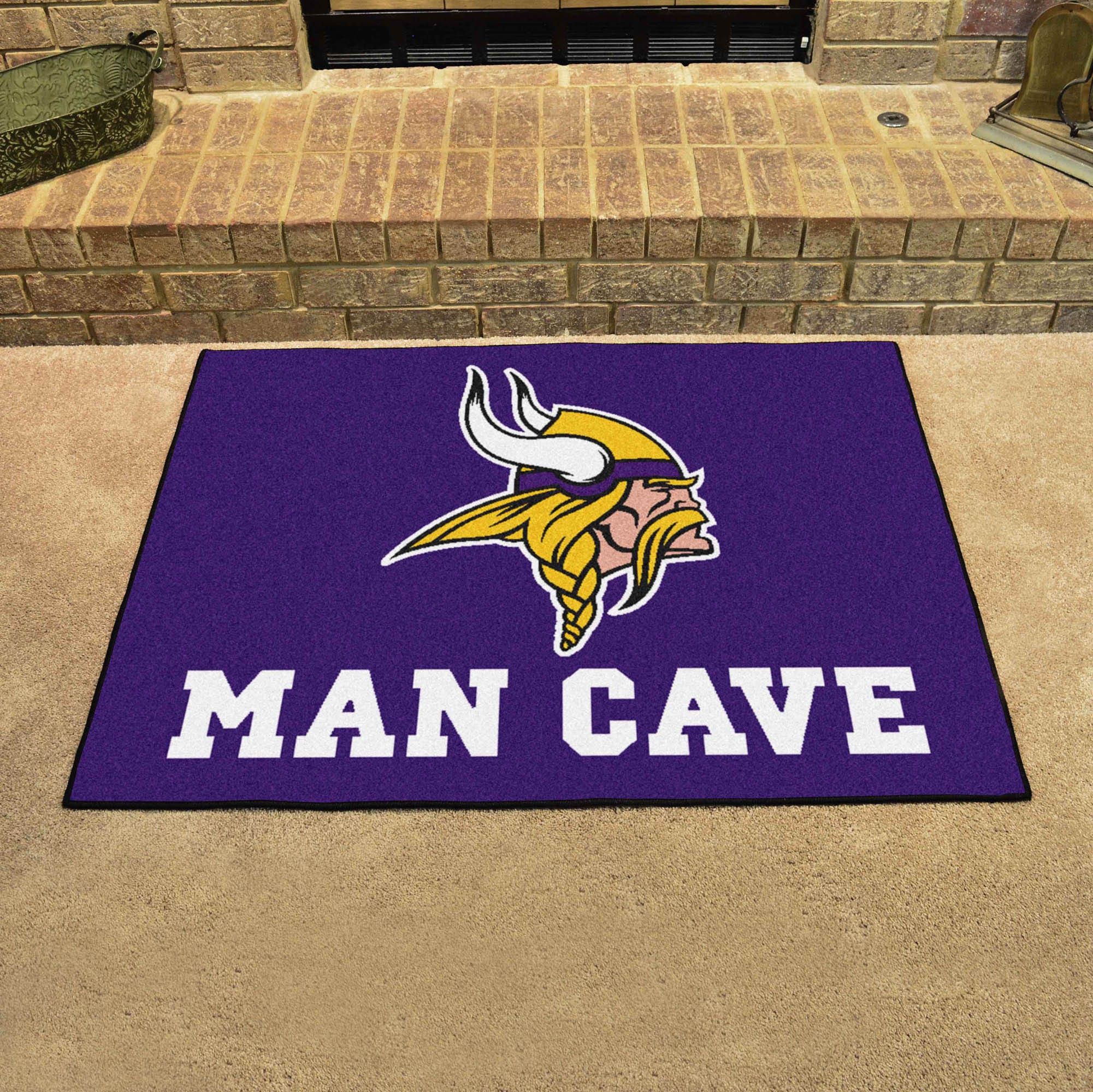 Minnesota Vikings Man Cave All-Star Rug - 34 in. x 42.5 in. - Minnesota Vikings