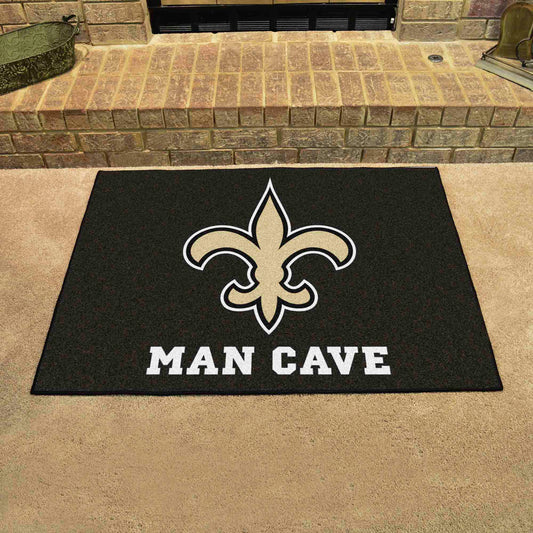 New Orleans Saints Man Cave All-Star Rug - 34 in. x 42.5 in.