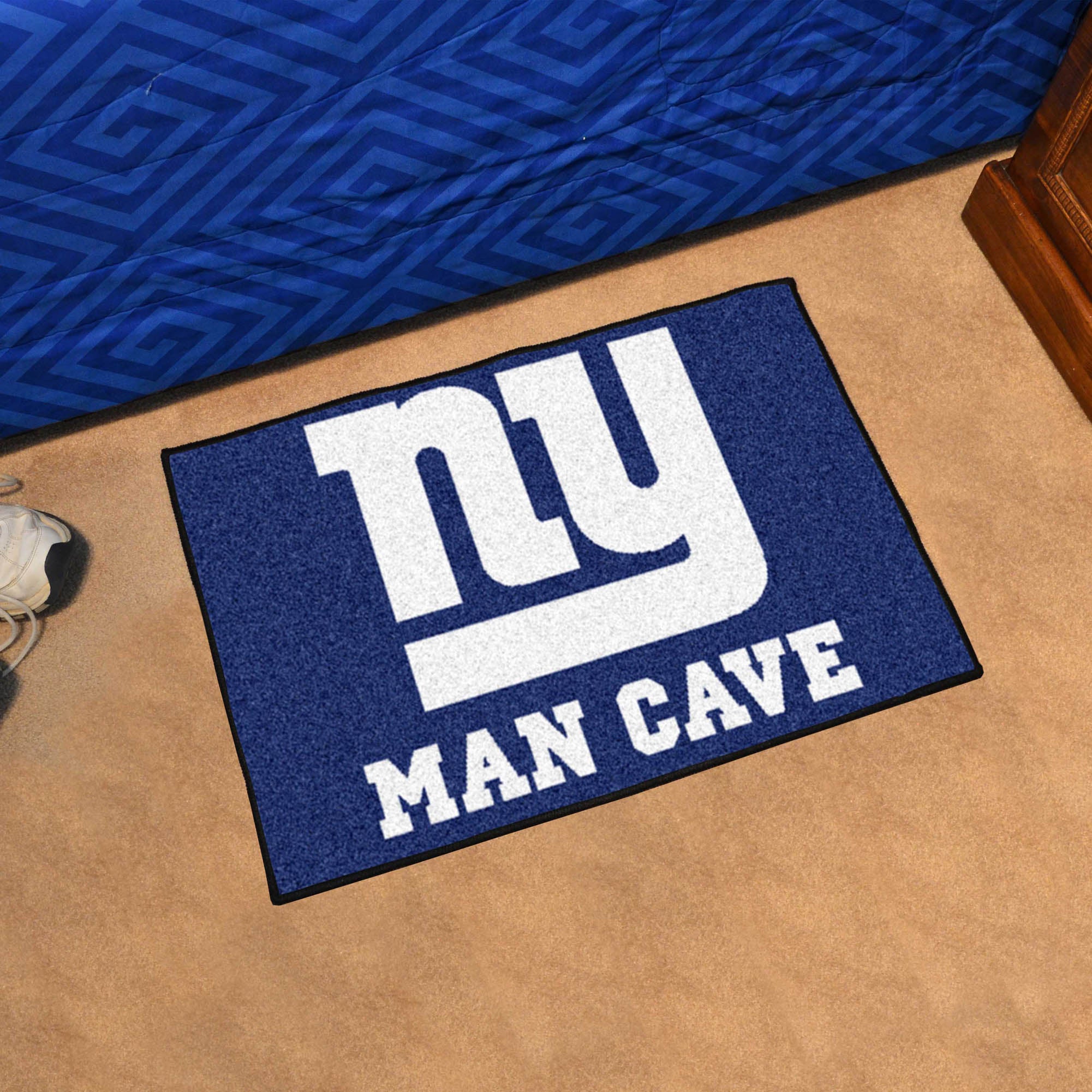 New York Giants Man Cave Starter Mat Accent Rug - 19in. x 30in.