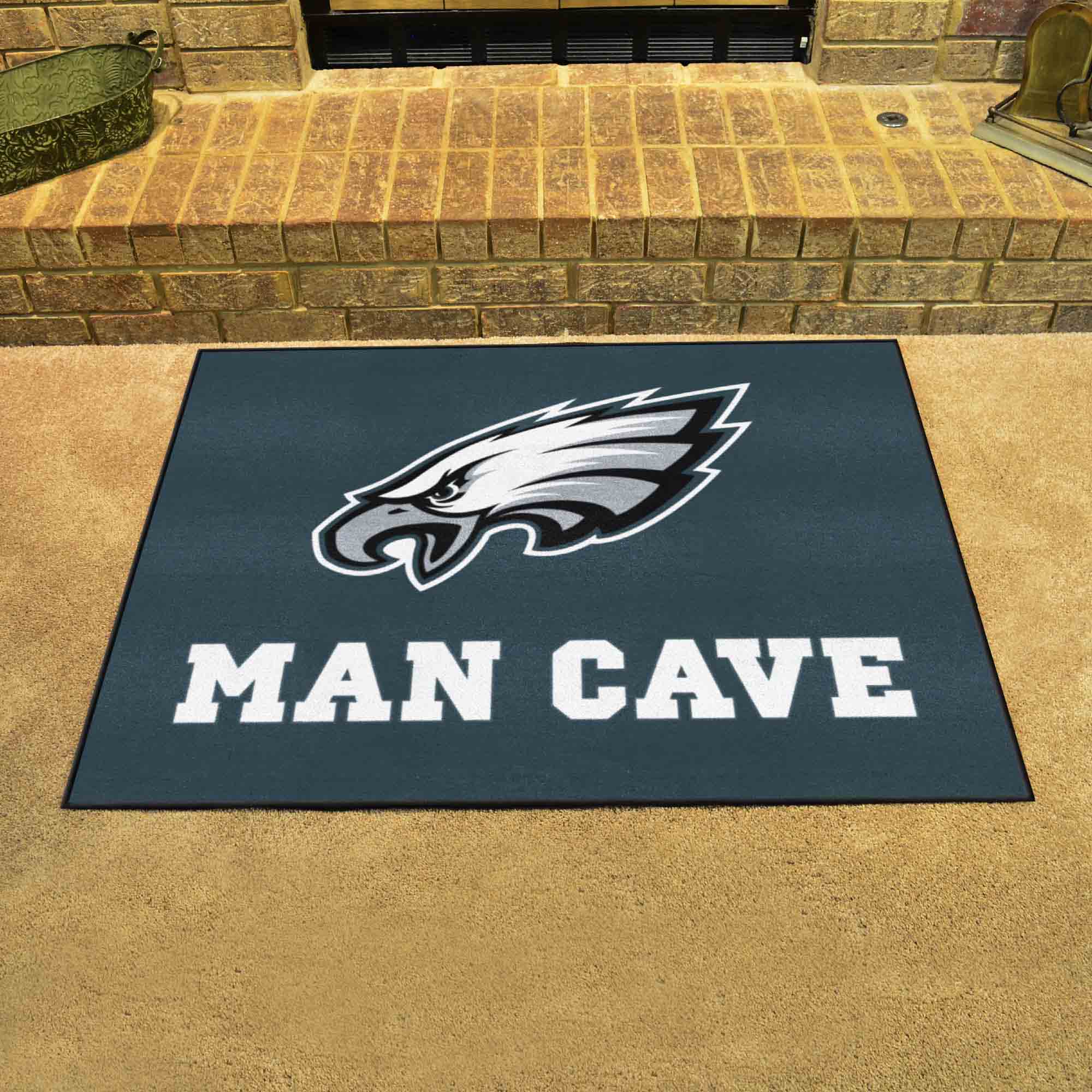 Philadelphia Eagles Eagles Man Cave All-Star Rug - 34 in. x 42.5 in. - Philadelphia Eagles