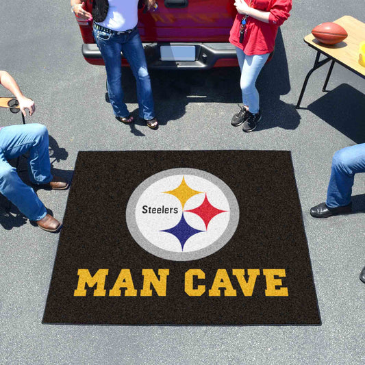 Pittsburgh Steelers Man Cave Tailgater Rug - 5ft. x 6ft.