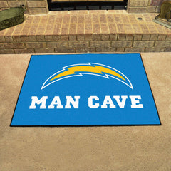 Los Angeles Chargers Man Cave All-Star Rug - 34 in. x 42.5 in.