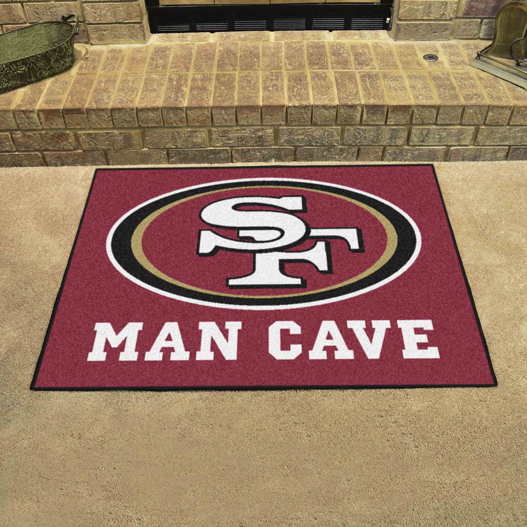 San Francisco 49ers Man Cave All-Star Rug - 34 in. x 42.5 in.