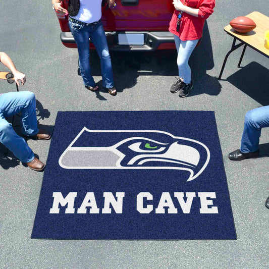 Seattle Seahawks Man Cave Tailgater Rug - 5ft. x 6ft.