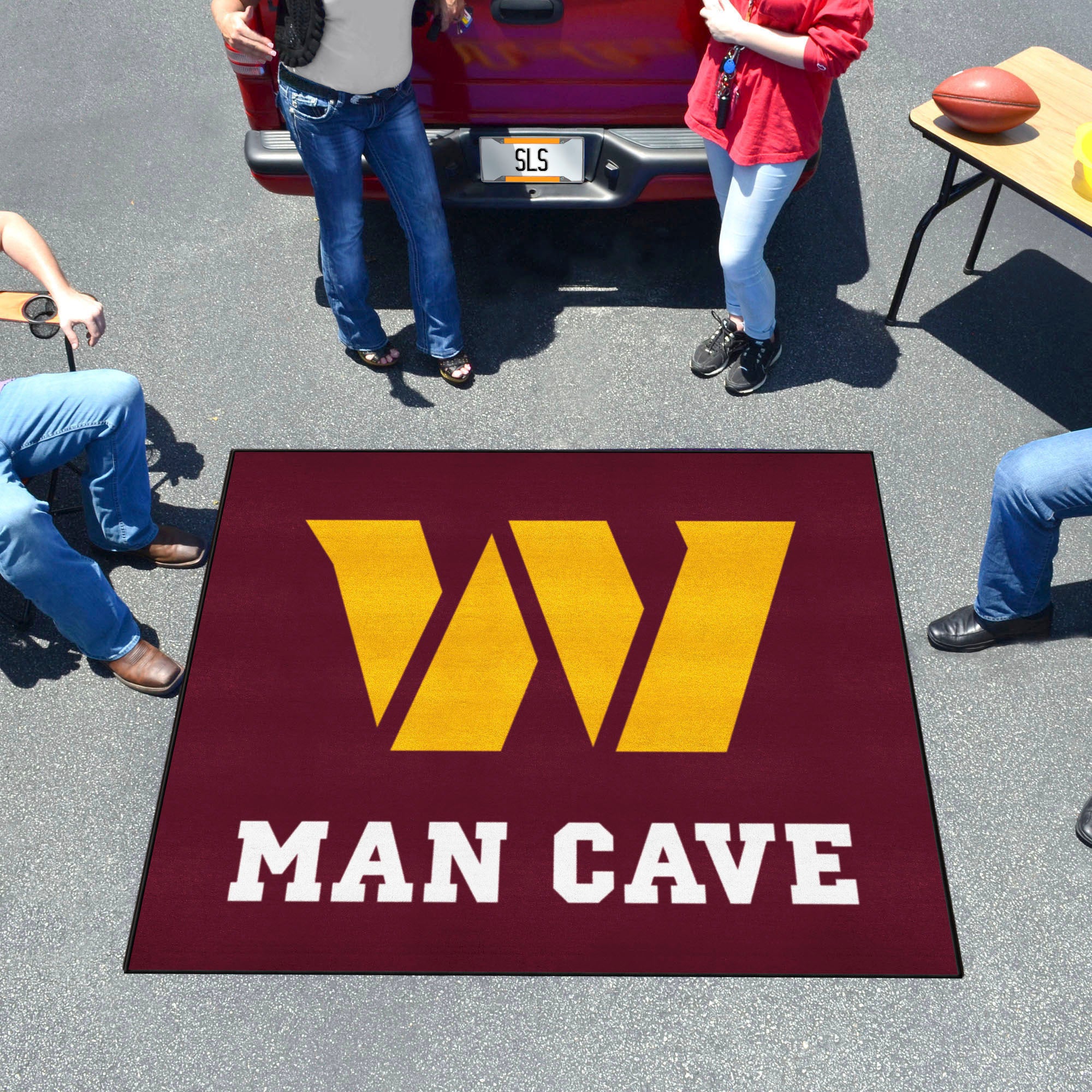 Washington Commanders Man Cave Tailgater Rug - 5ft. x 6ft.