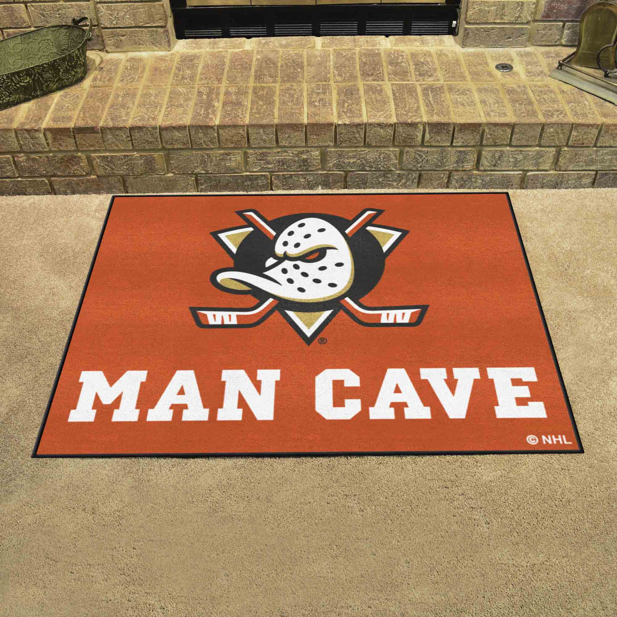 Anaheim Ducks Man Cave All-Star Rug - 34 in. x 42.5 in.