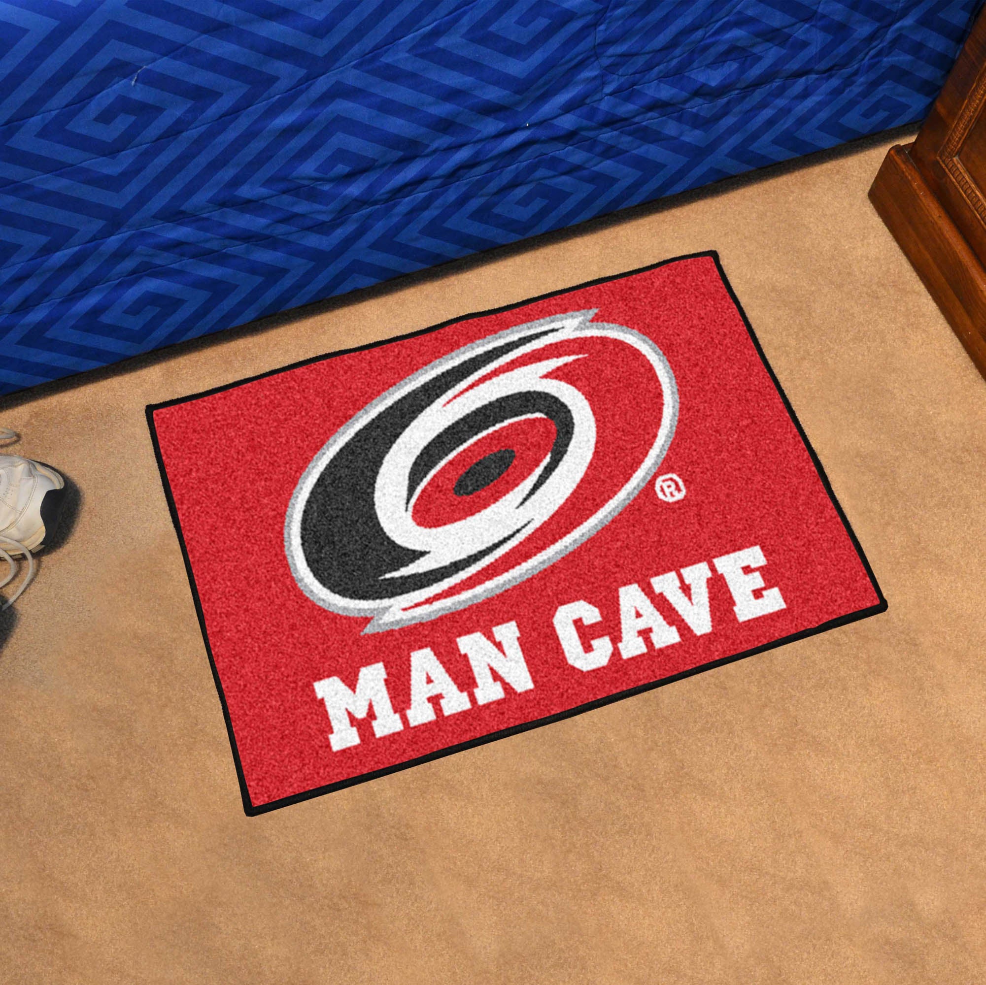 Carolina Hurricanes Man Cave Starter Mat Accent Rug - 19in. x 30in.