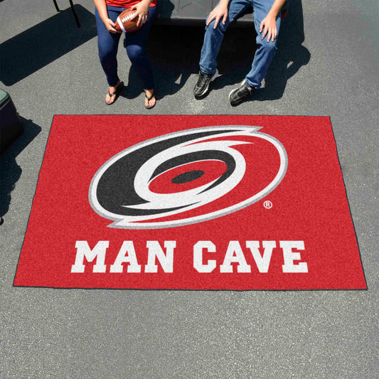 Carolina Hurricanes Man Cave Ulti-Mat Rug - 5ft. x 8ft. - Carolina Hurricanes