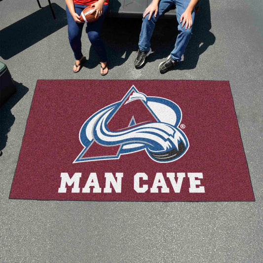 Colorado Avalanche Man Cave Ulti-Mat Rug - 5ft. x 8ft. - Colorado Avalanche