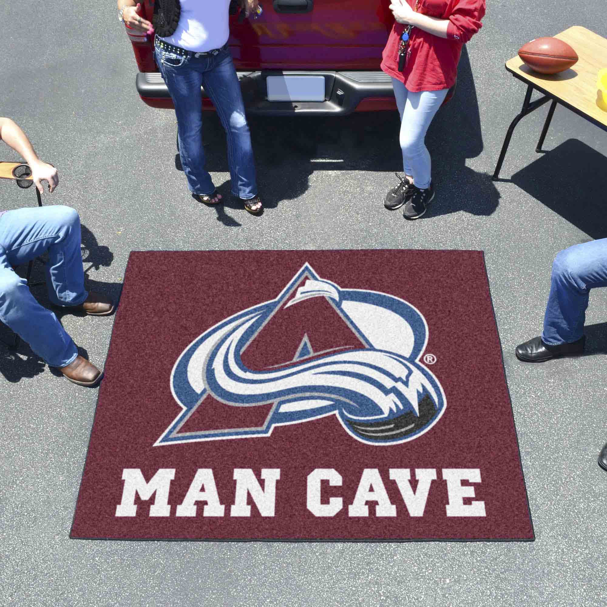 Colorado Avalanche Man Cave Tailgater Rug - 5ft. x 6ft. - Colorado Avalanche