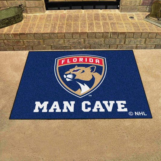 Florida Panthers Man Cave All-Star Rug - 34 in. x 42.5 in.