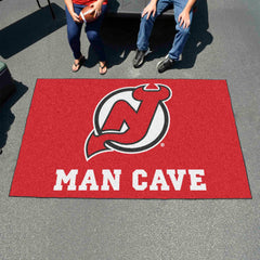 New Jersey Devils Man Cave Ulti-Mat Rug - 5ft. x 8ft.