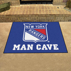 New York Rangers Man Cave All-Star Rug - 34 in. x 42.5 in. - New York Rangers