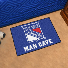 New York Rangers Man Cave Starter Mat Accent Rug - 19in. x 30in. - New York Rangers