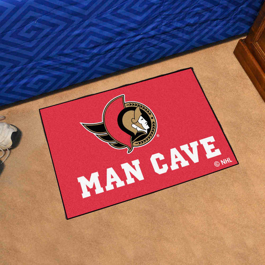 Ottawa Senators Man Cave Starter Mat Accent Rug - 19in. x 30in.